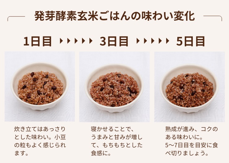 ⑥発芽酵素玄米ごはん"